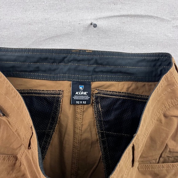 Kuhl Mens Hiking Pants 32x32 Tobacco Brown Technical Outdoor Trekking Trousers - Picture 4 of 7